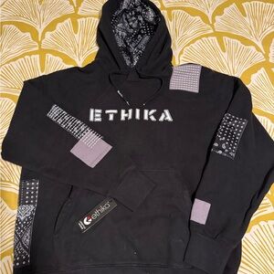 Ethika Black and Gray Men's Hoodie